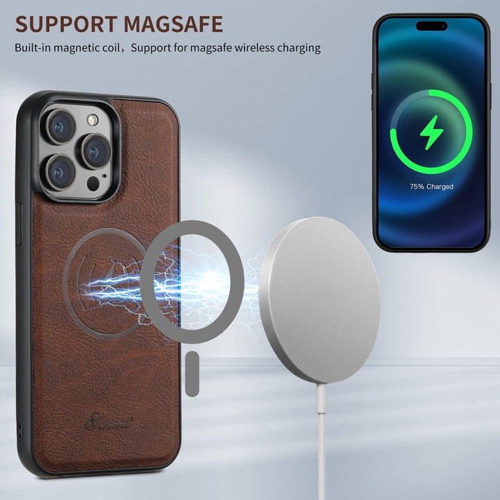 LuxLeather Case - Elegant Lærtelefonveske med MagSafe Norvo