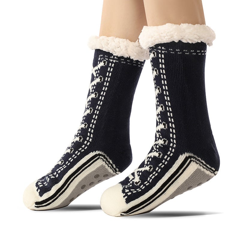 Norvo | Ultra-tykke Cashmere Slippers Sokker S