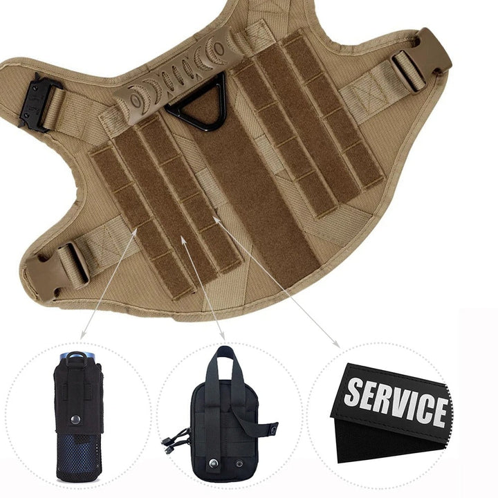 Norvo | KrachtGrip Hundesele – Justerbar Taktisk Sele for Trening & Turer