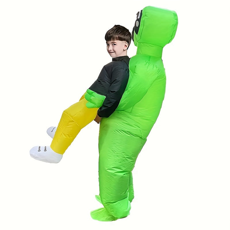 Norvo | Morsomt Inflatable Halloween Alien Kostyme for Menn | Ride On Stil