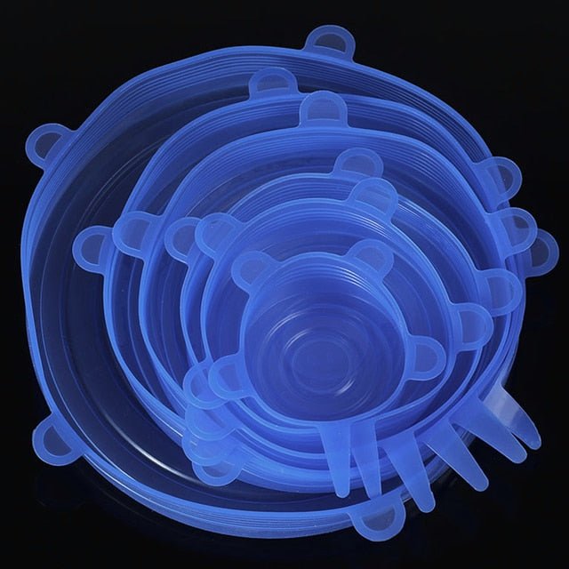 Norvo | 6PCS Tilpassbar Lokk Silikon Deksel Mat