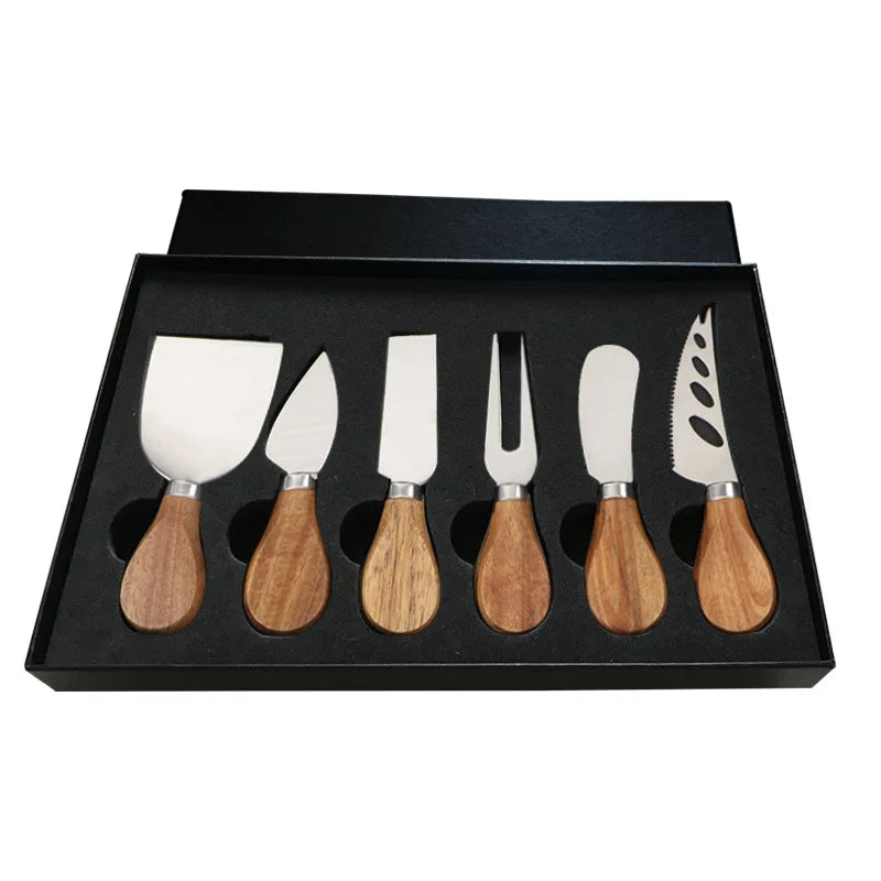 6 stk Rustfritt Stål Ostekniver for Charcuterie-Boards og Bestikk | Norvo