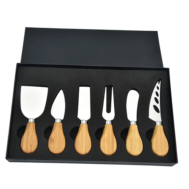 6 stk Rustfritt Stål Ostekniver for Charcuterie-Boards og Bestikk | Norvo