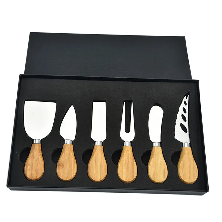 6 stk Rustfritt Stål Ostekniver for Charcuterie-Boards og Bestikk | Norvo