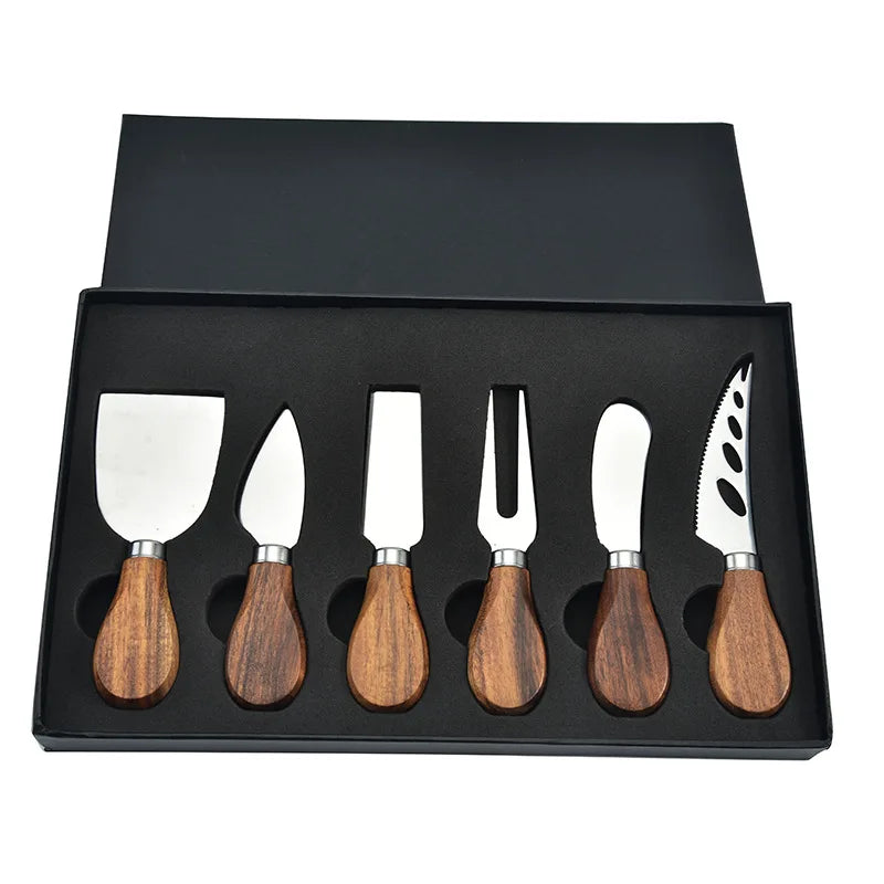 6 stk Rustfritt Stål Ostekniver for Charcuterie-Boards og Bestikk | Norvo