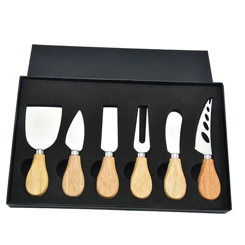 6 stk Rustfritt Stål Ostekniver for Charcuterie-Boards og Bestikk | Norvo
