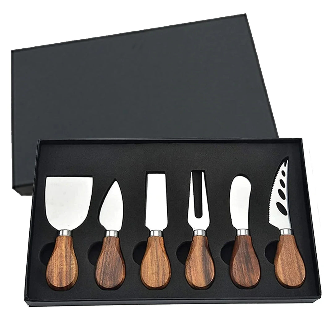 6 stk Rustfritt Stål Ostekniver for Charcuterie-Boards og Bestikk | Norvo
