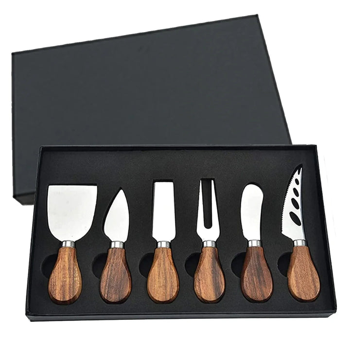 6 stk Rustfritt Stål Ostekniver for Charcuterie-Boards og Bestikk | Norvo