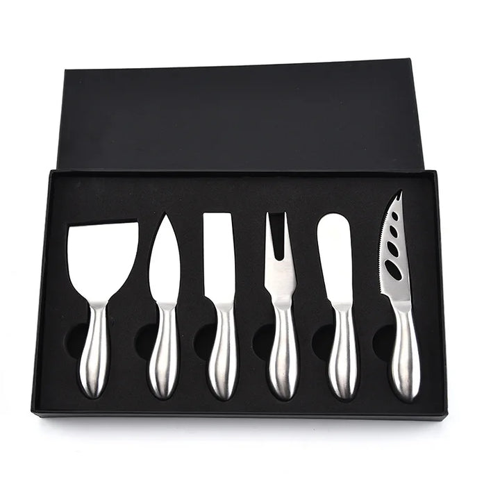 6 stk Rustfritt Stål Ostekniver for Charcuterie-Boards og Bestikk | Norvo