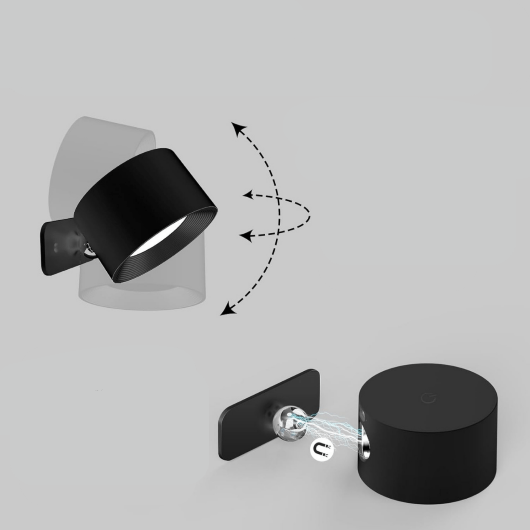 Norvo | FlexiLamp – Trådløs oppladbar 360° vegglampe