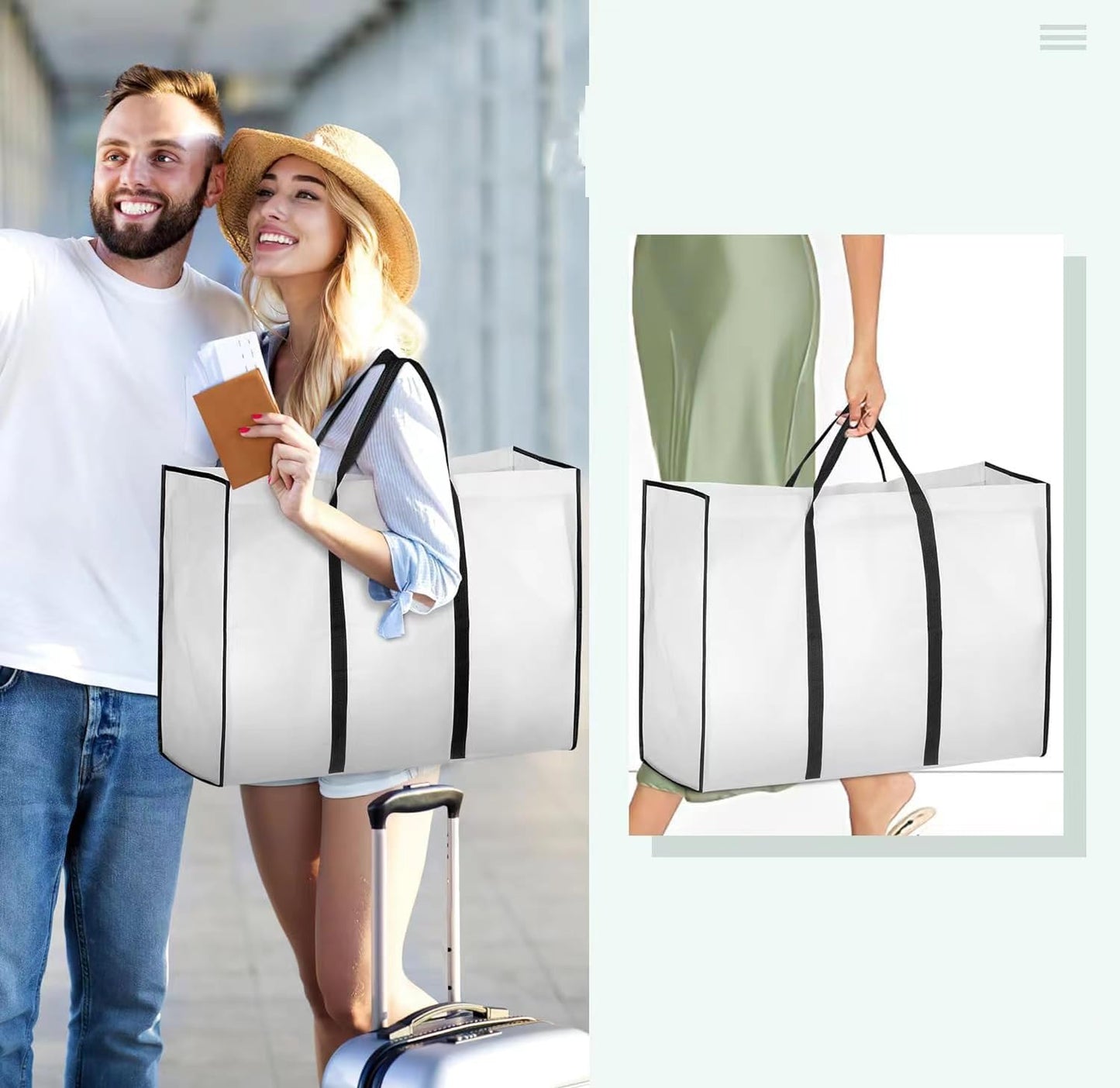 Norvo | Hel Lengde Bryllups Kjole Oppbevarings Sett – Støvbeskyttende Brudekjole Deksel (1+1 GRATIS)