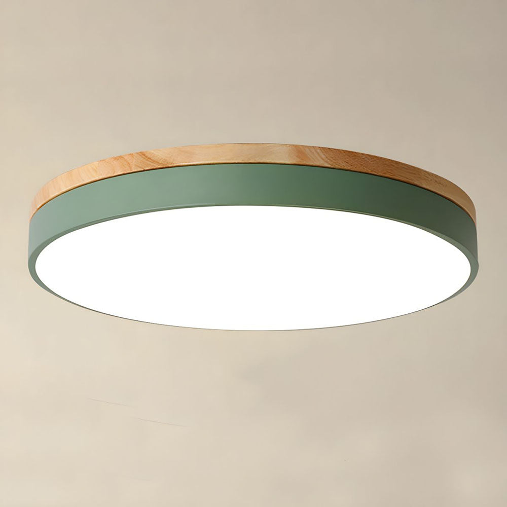 Norvo | Taklampe Naturlig Tre Flush Mount Fixture