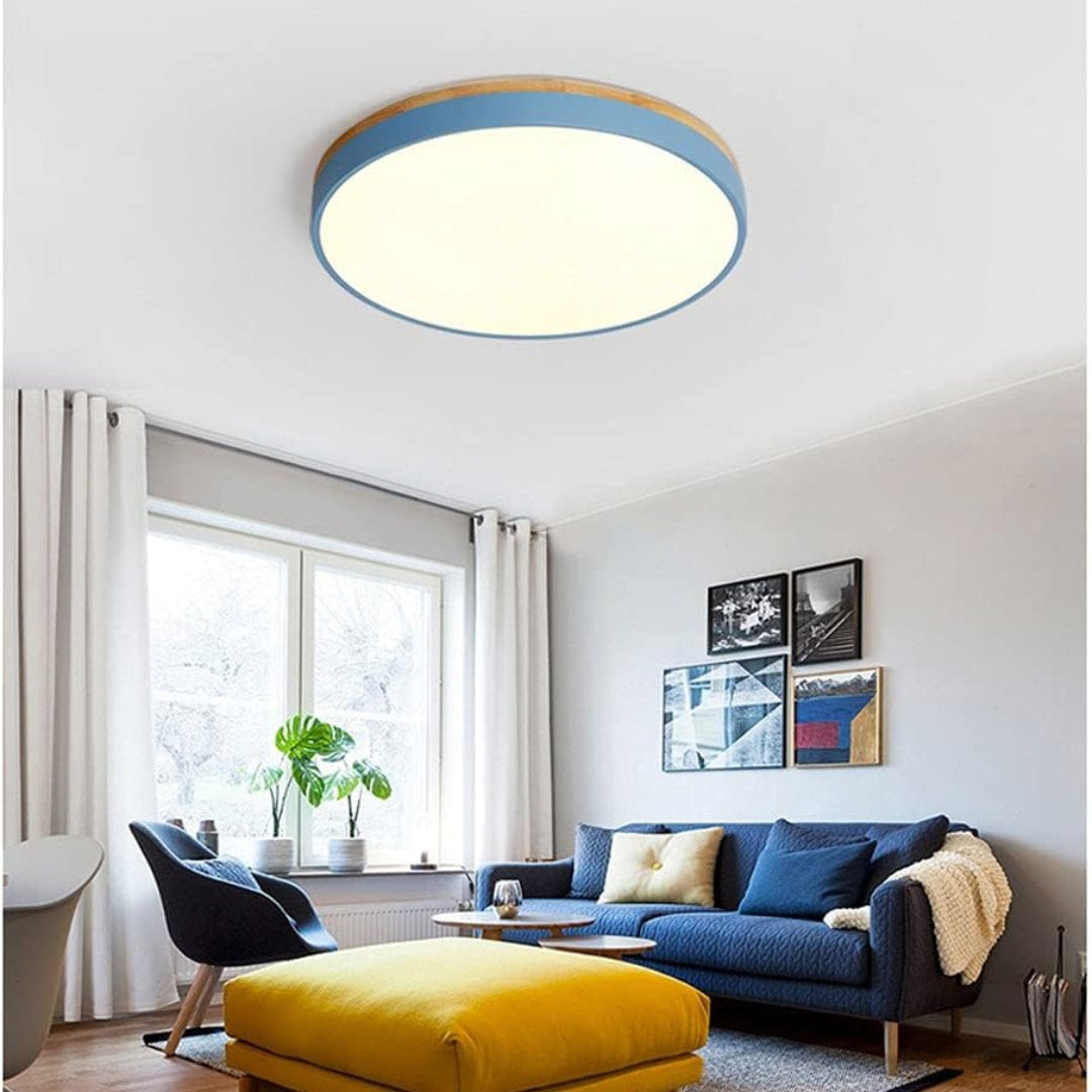 Norvo | Taklampe Naturlig Tre Flush Mount Fixture