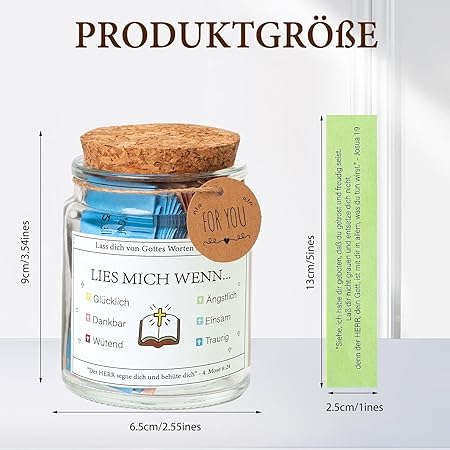 Norvo | Håndlaget 90 Dagers Bibelvers Glass