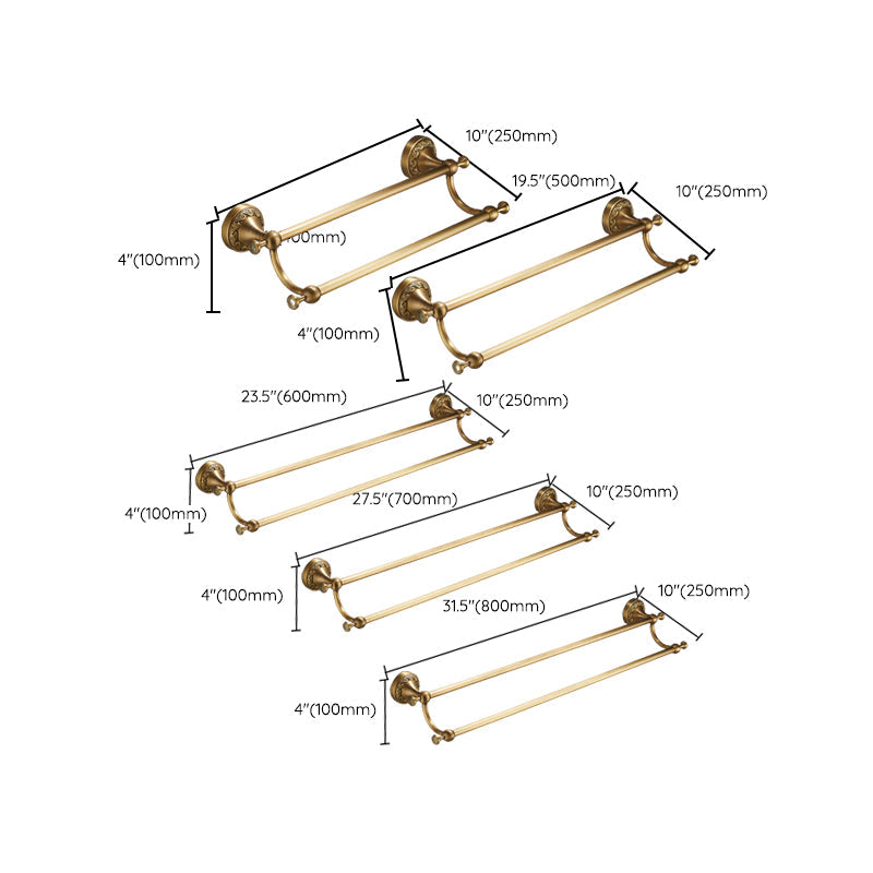 Norvo | Tradisjonelle børstede messing badeværelsestilbehør som en enkelt del eller i et sett