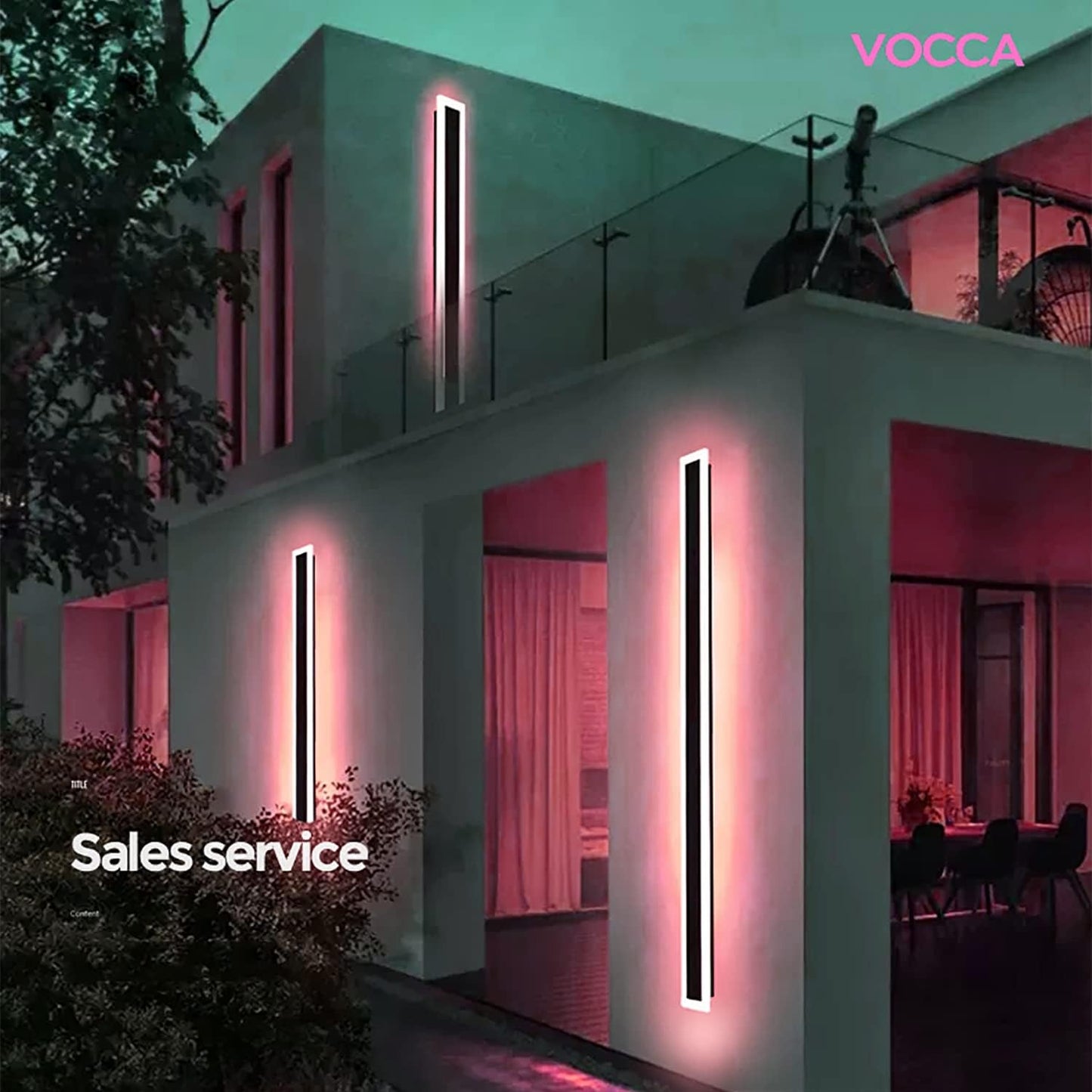 Norvo | Utendørs LED vegglampe Moderne dimbar stripe