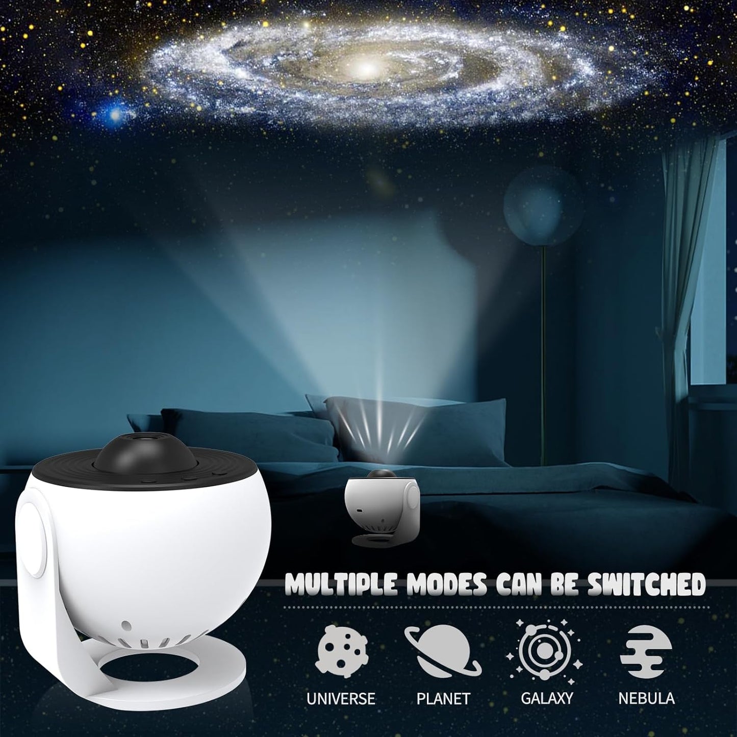 Norvo | 360° Planetarium Prosjektor | Forbedret Avslapning og Stressreduksjon
