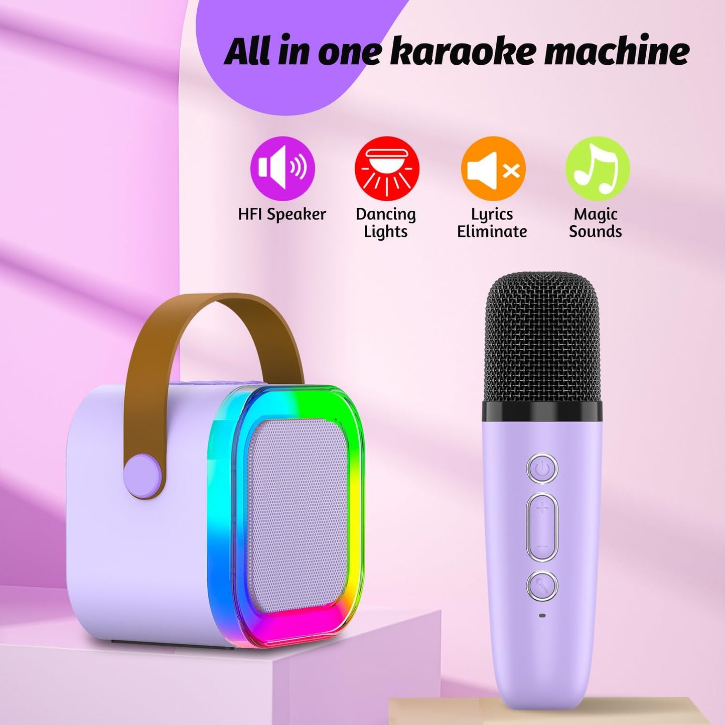 Norvo | Alt-i-ett Bluetooth Karaoke Maskin