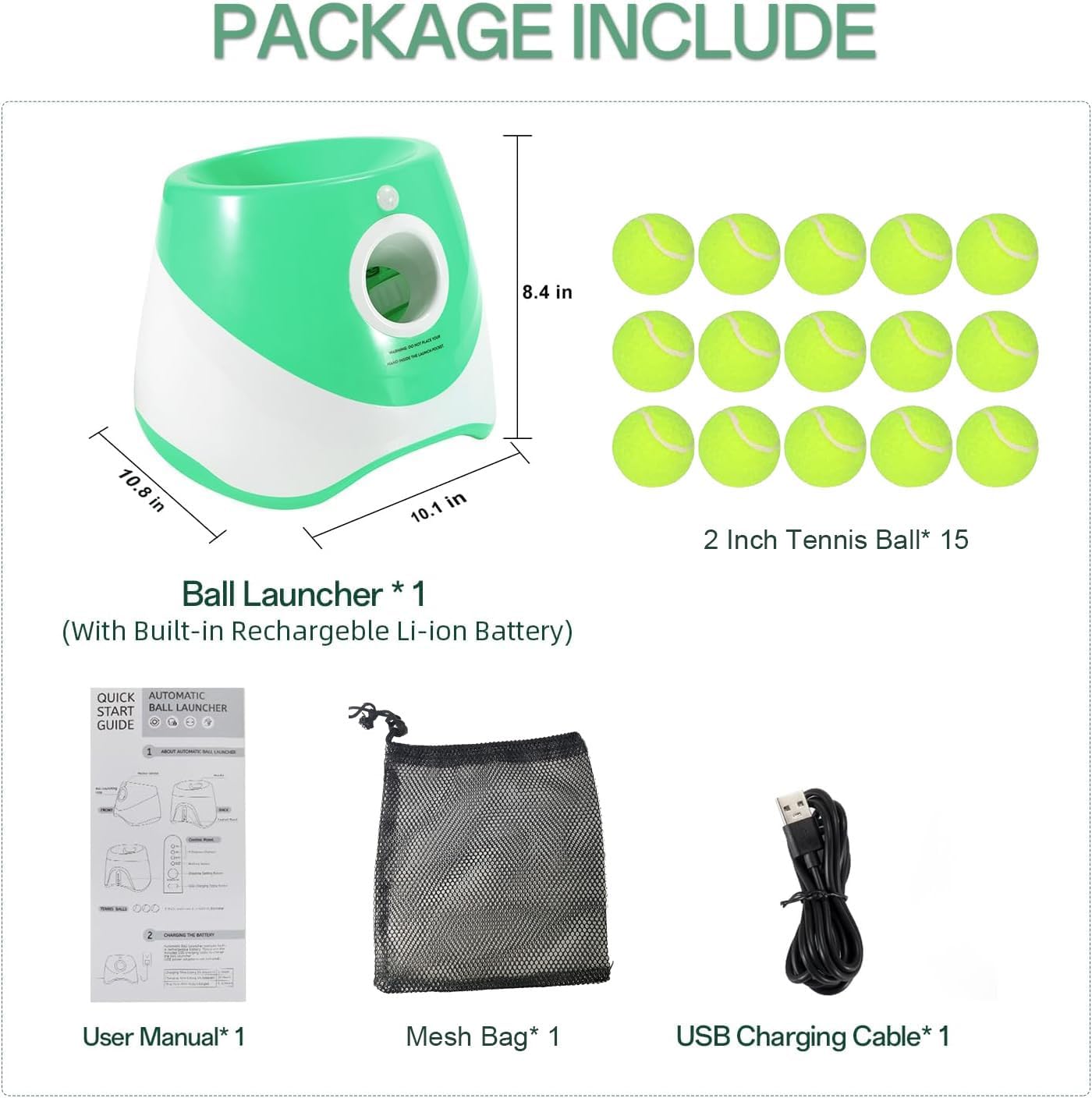 Norvo | Automatisk Hundeballkaster – 3 Avstandsinnstillinger for Uendelig Hentefun