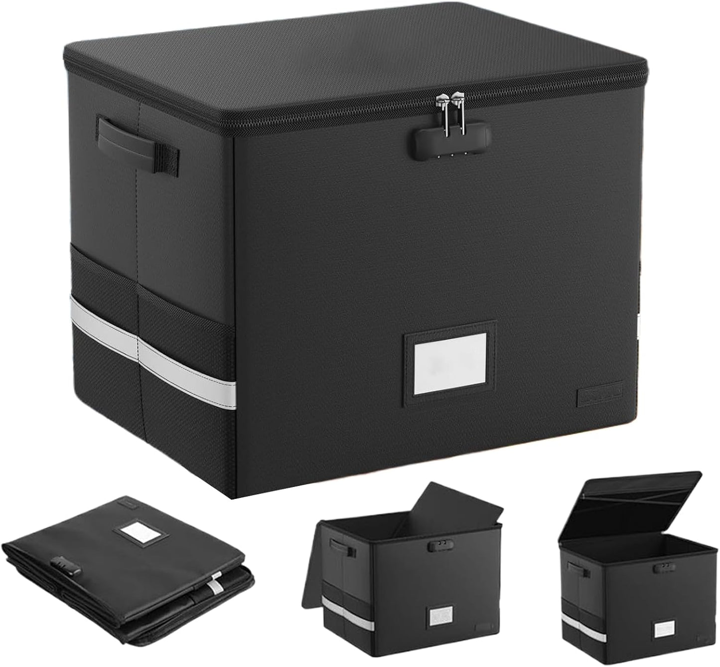 Frendorf | Brannsikker LP-lagringsboks – Vanntett organizer for 150+ 12-tommers plater – Arcion