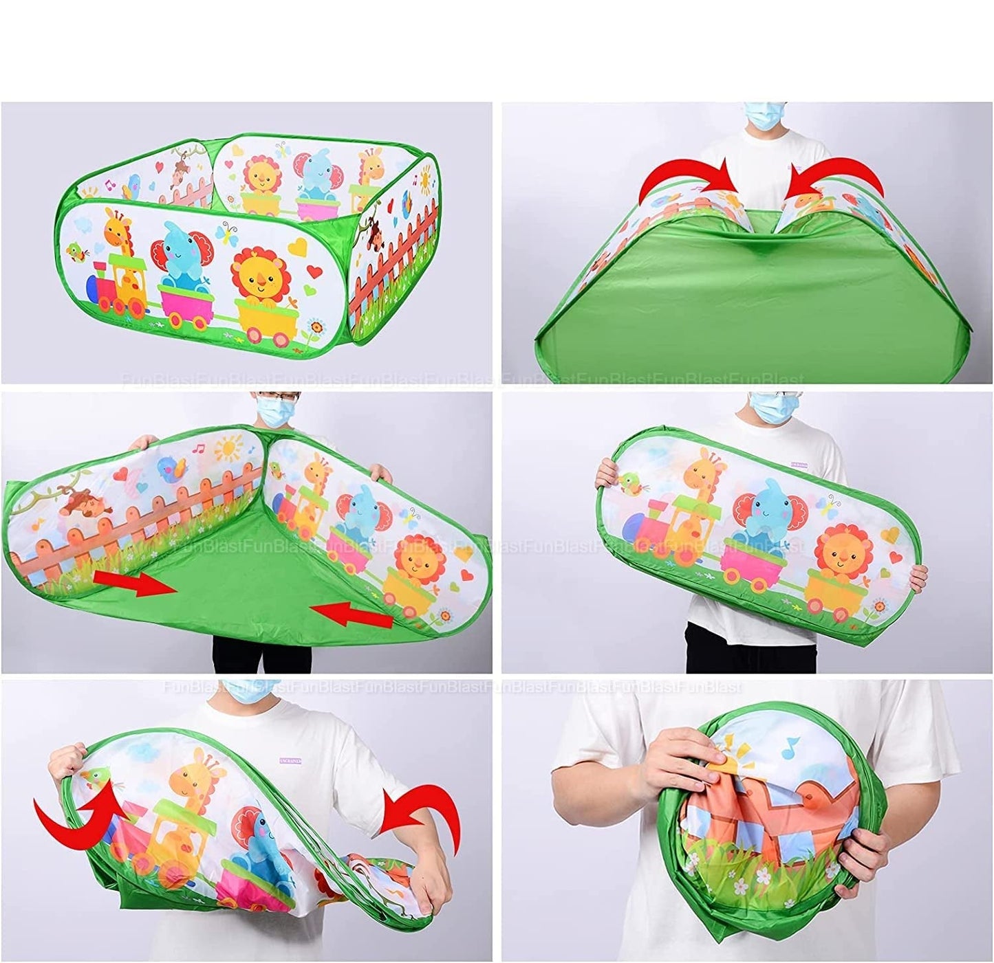 Norvo | PlayHaven | Uendelig lek moro - Sammenleggbar ball pit-telt for barn