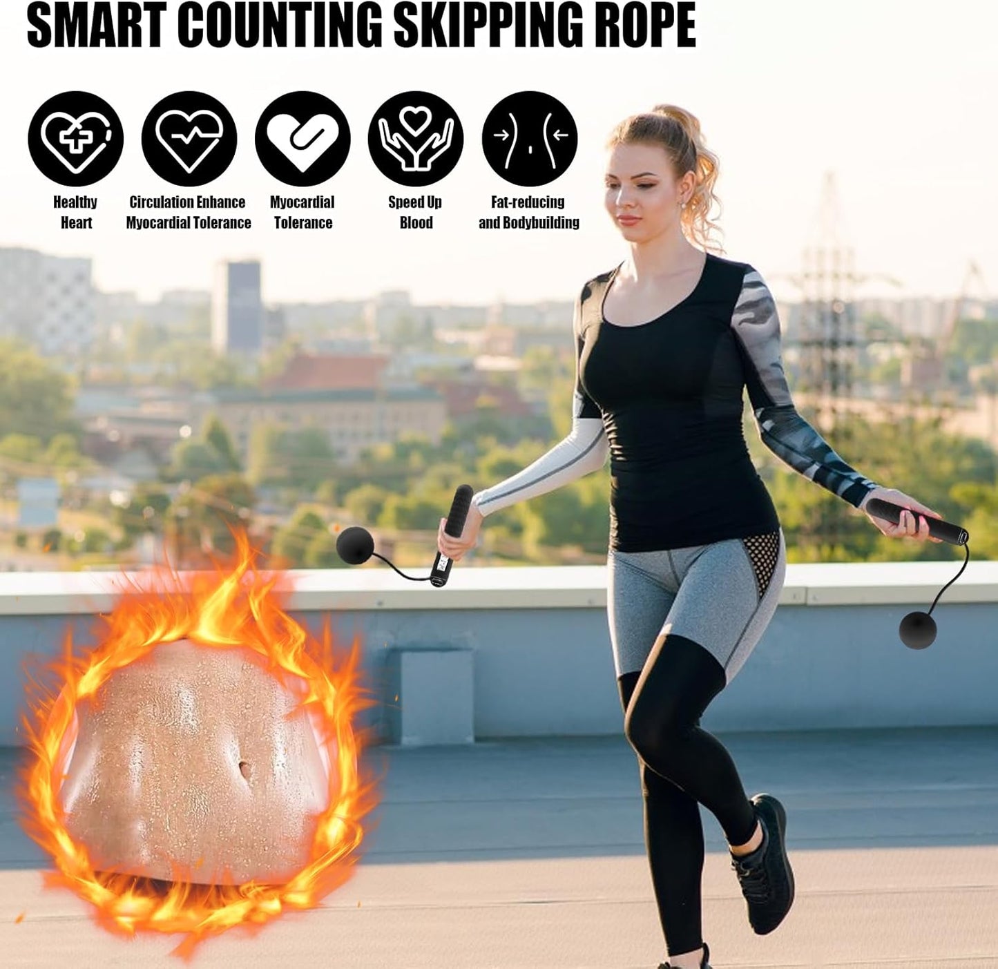 Norvo | Smart Hoppetau – Trådløs Fitness med Sanntidsovervåking