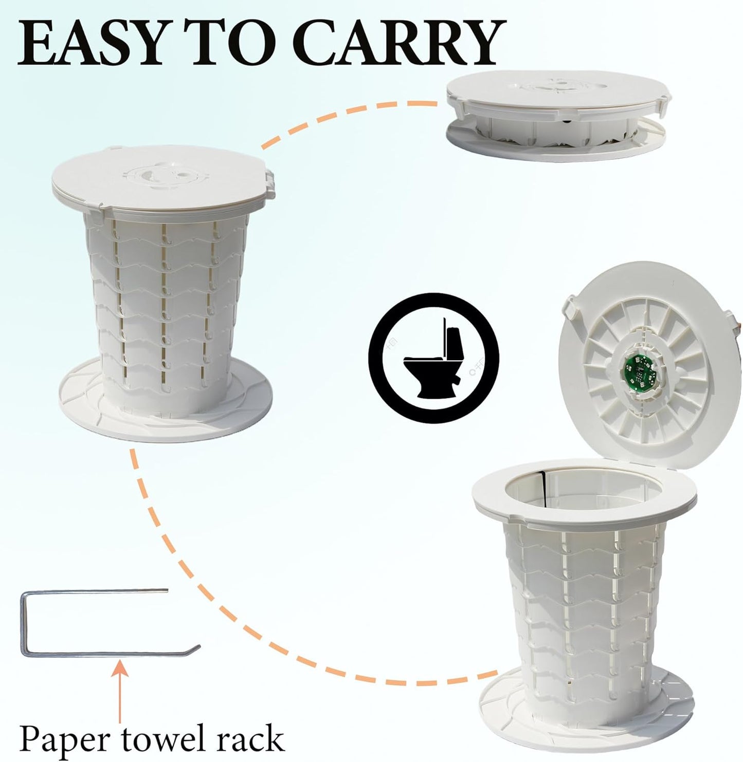 Frendorf | Bærbart toalett med justerbar høyde – CampMate