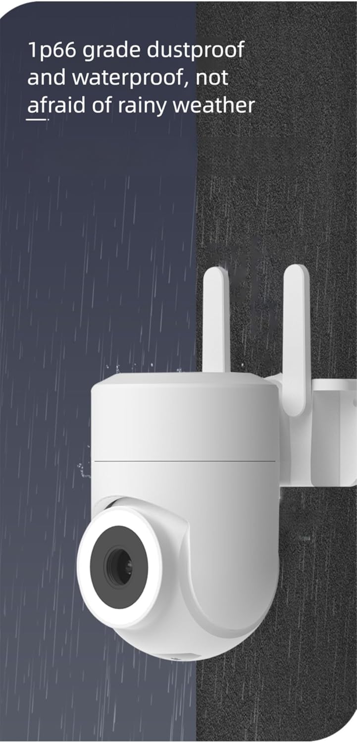 Norvo | Utendørs- og Innendørs Sikkerhetskamera 2K 355° Visning med Nattmodus