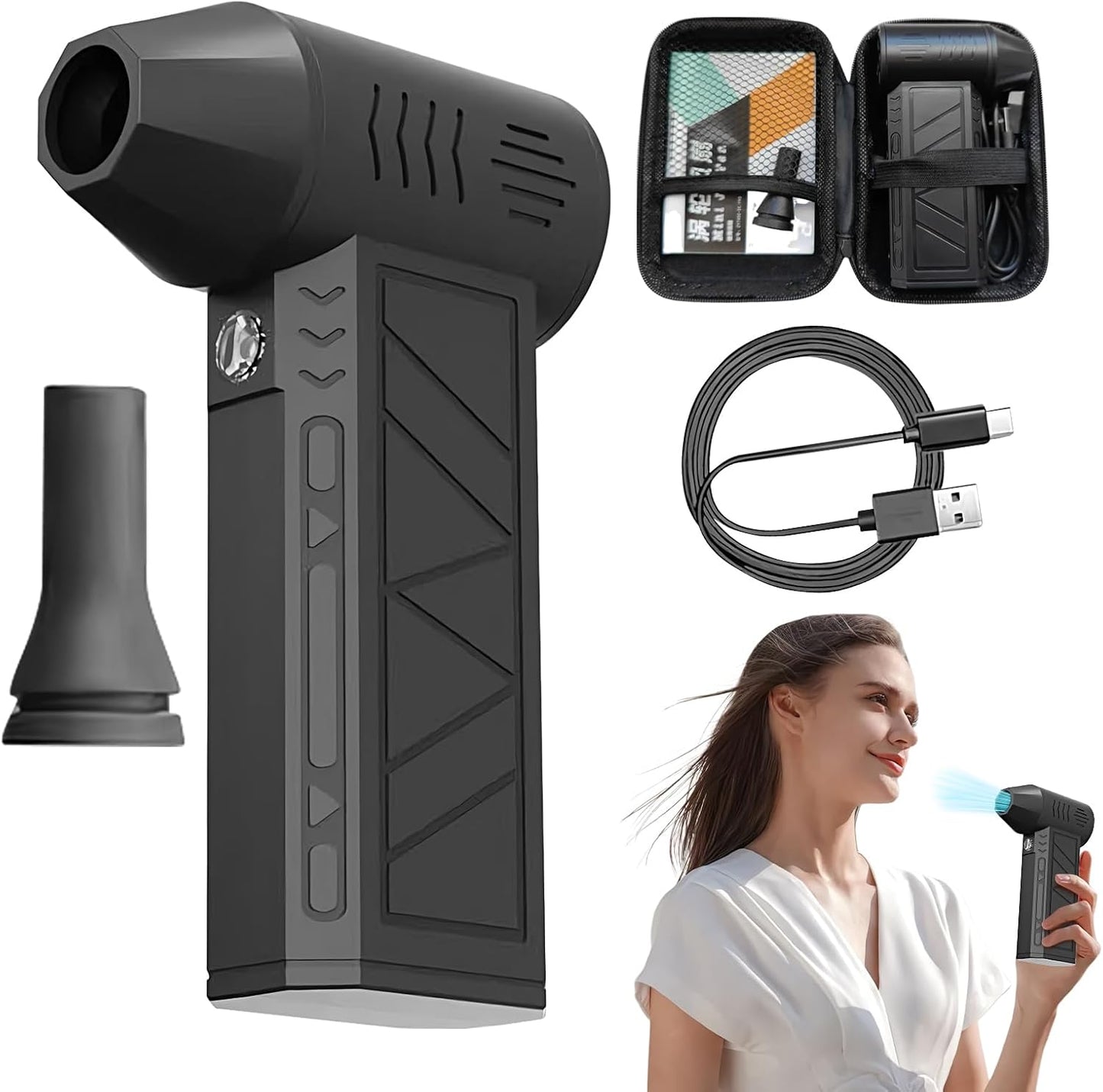 Norvo | Oppladbar Håndholdt Elektrisk Luftblåser – Nivaro