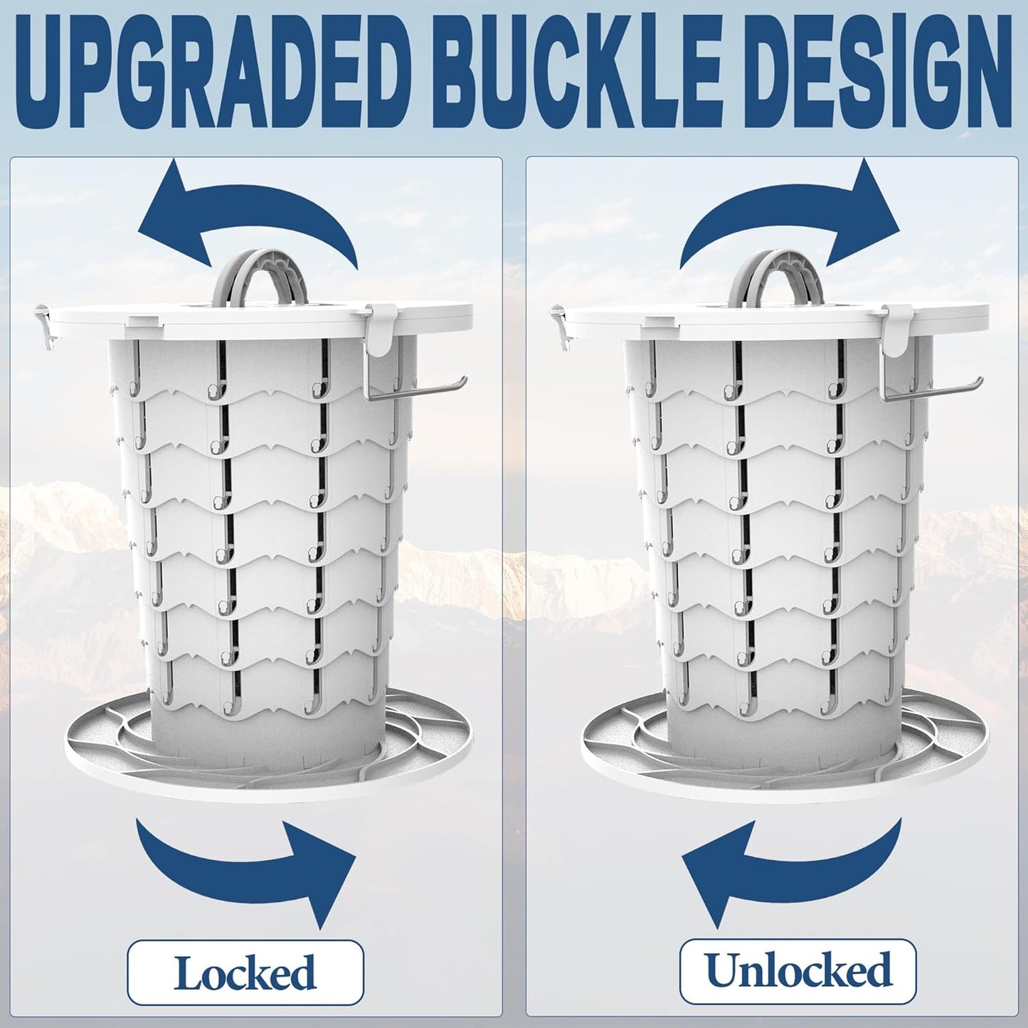 Frendorf | Bærbart toalett med justerbar høyde – CampMate