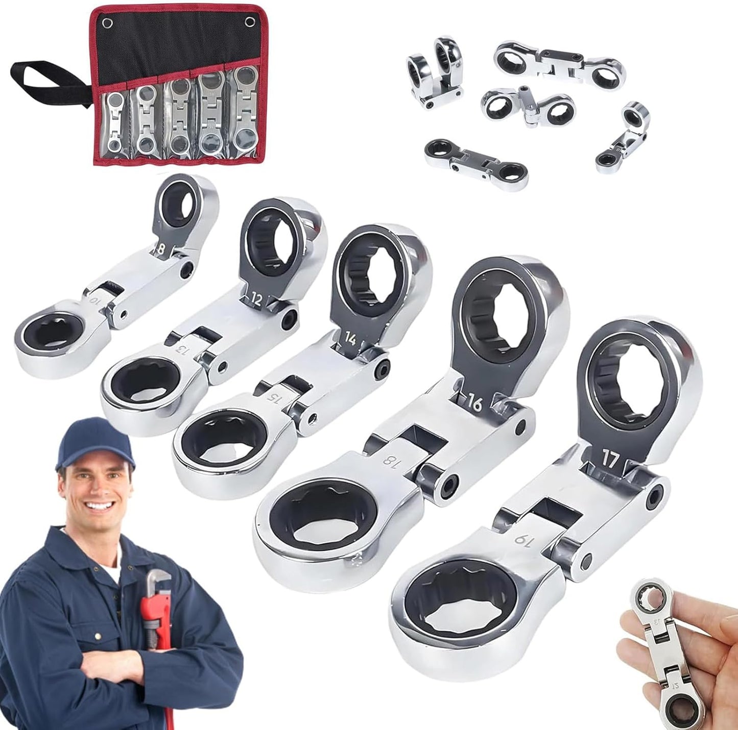 Frendorf | Double Drive Flex Head Rattlenøkkel – Torvex