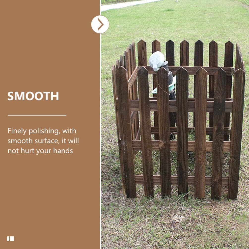 Norvo | Dekorativt tre hagegjerde for blomsterbed og utendørsområder