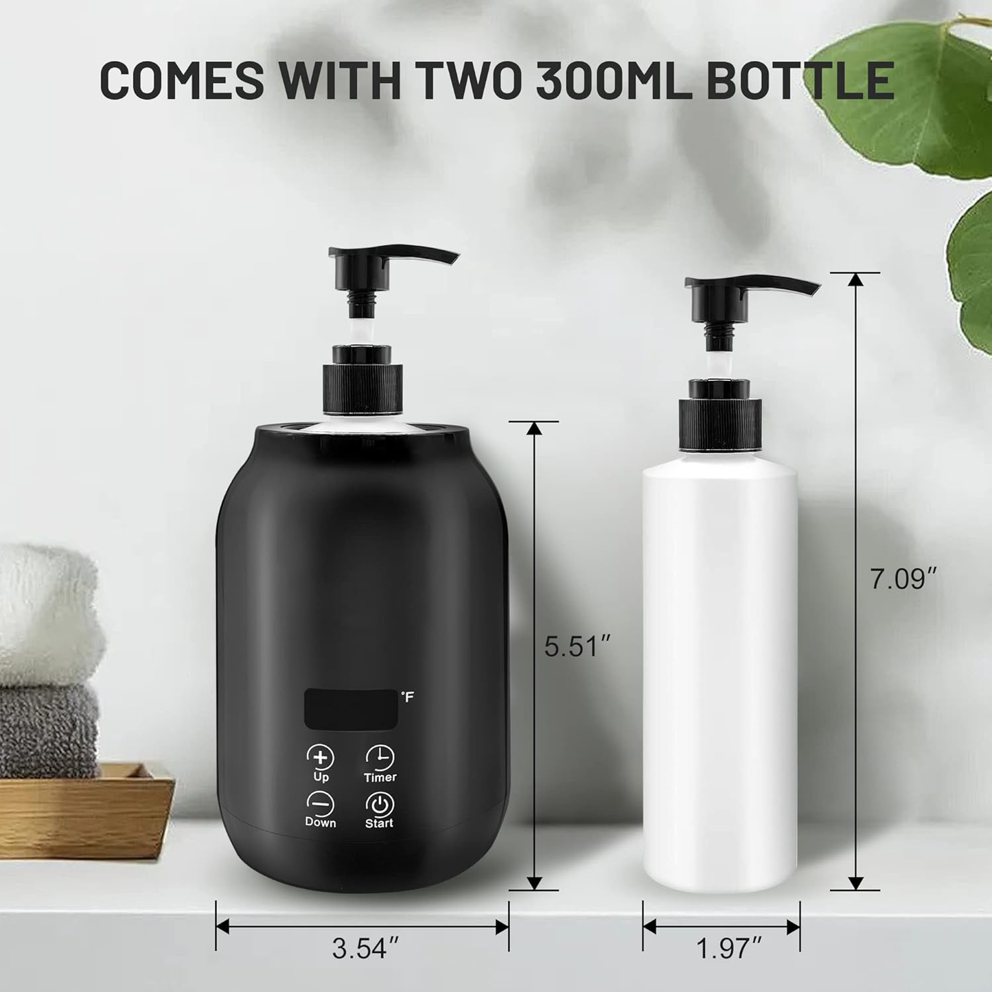 Norvo | Profesjonell Bærbar Elektrisk Massasjeoljevarmer – Rask Oppvarming & Digital Kontroll