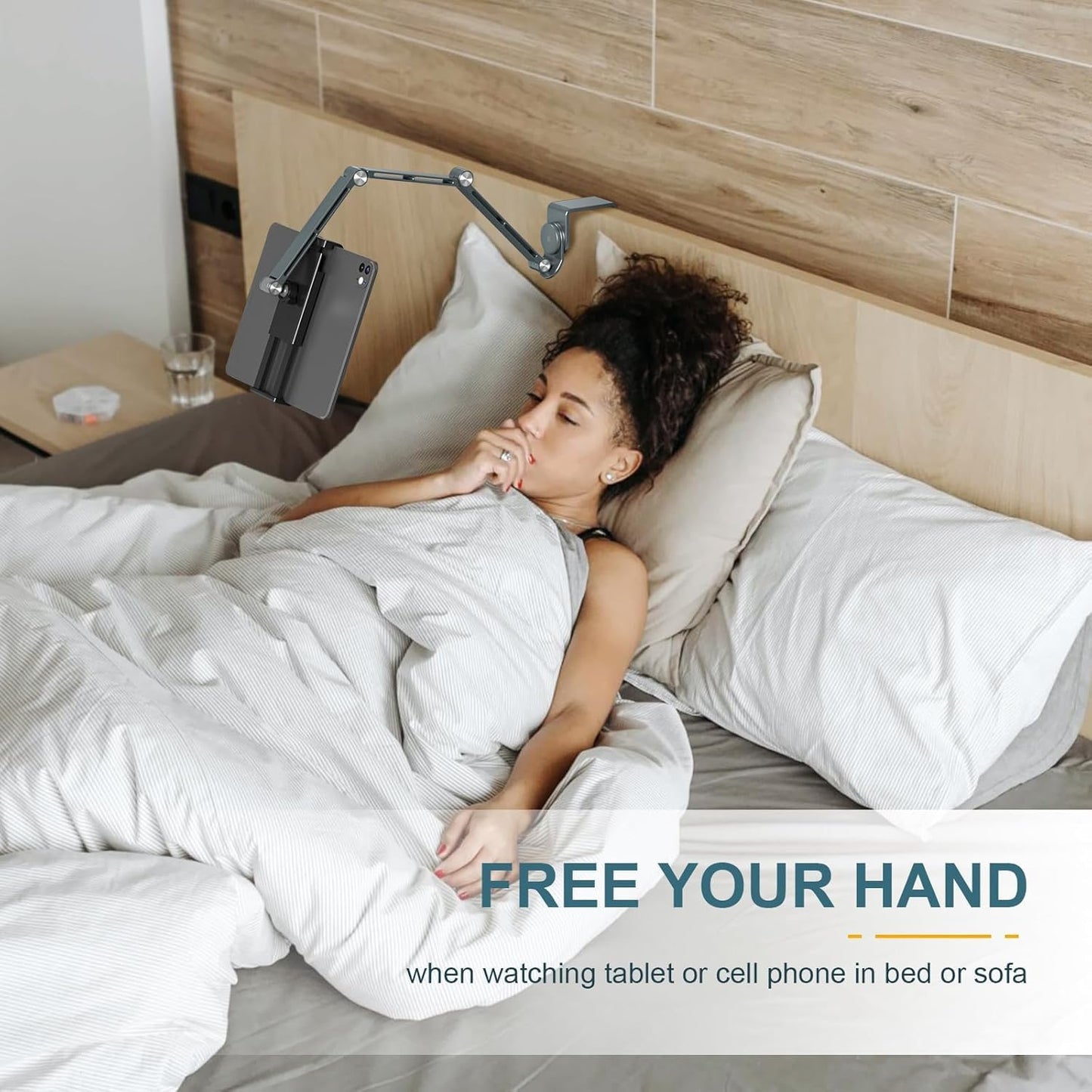 Norvo | Justerbart Aluminium Tablet Bordstativ med 360° Rotasjon – Movaro