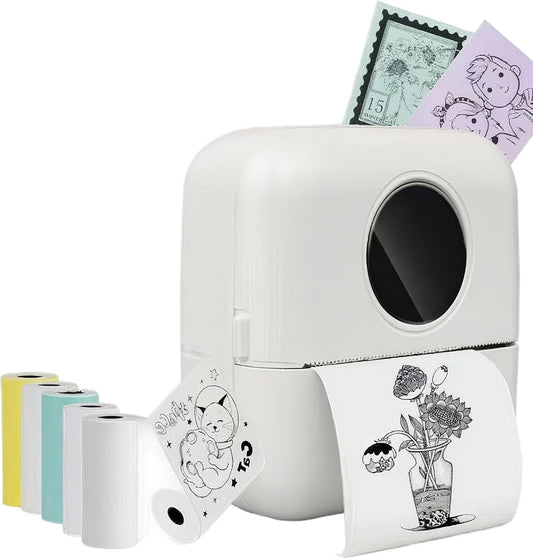 Norvo | Bærbar Bluetooth Etikettmaker – Blekkfri Termisk Utskrift