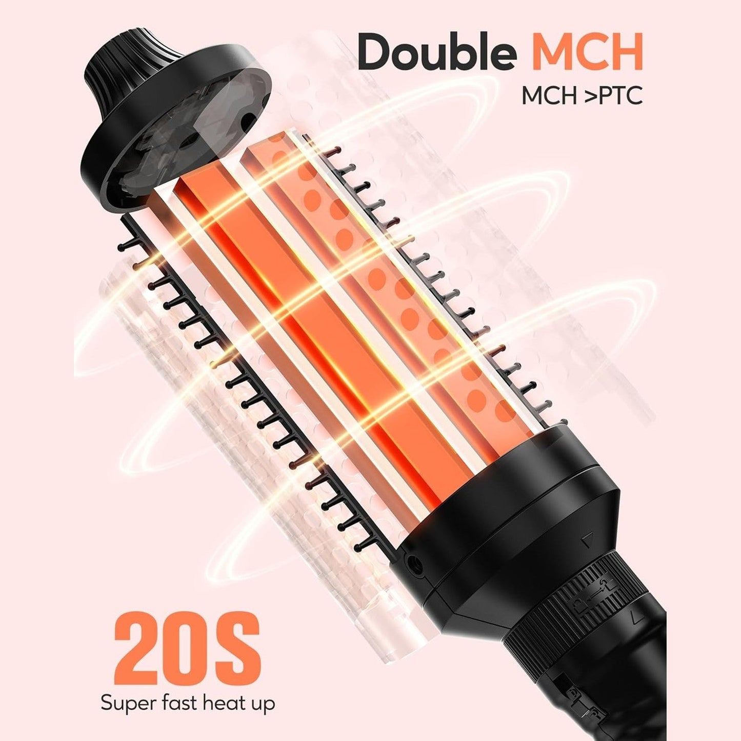 Norvo | Curling Wand | 3-i-1 Ionisk Stylingverktøy for Hjem