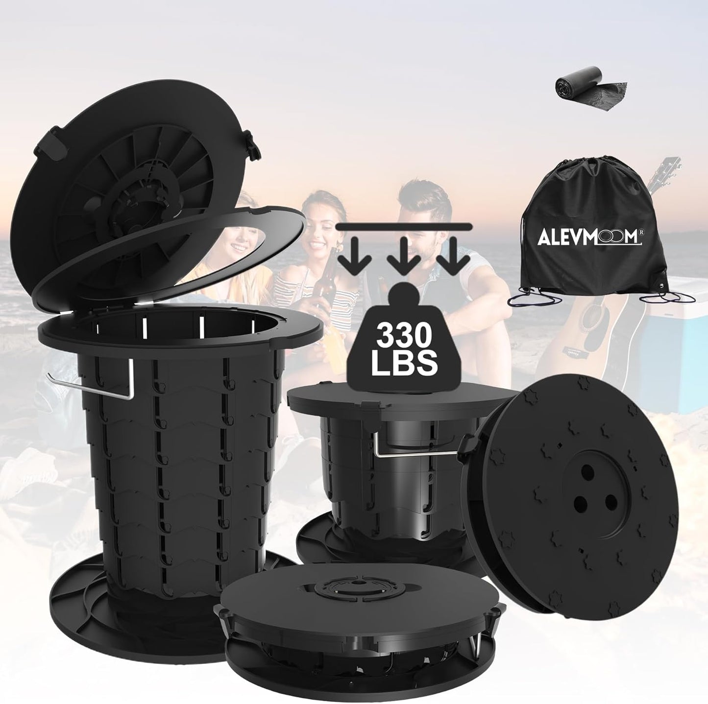 Frendorf | Bærbart toalett med justerbar høyde – CampMate