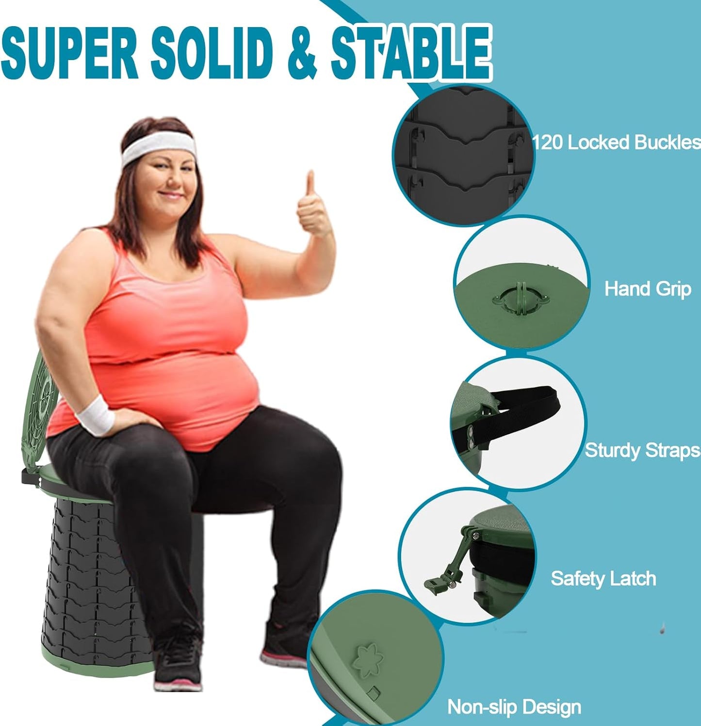 Frendorf | Bærbart toalett med justerbar høyde – CampMate