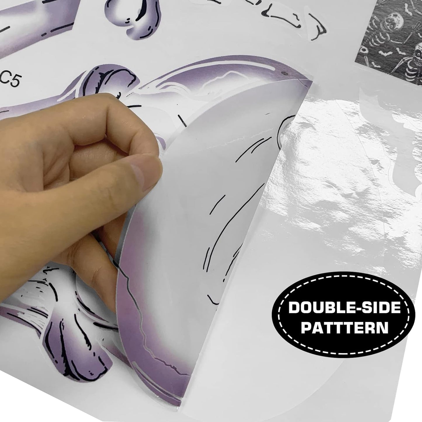 140PCS Halloween Vindu Klistermerker Dekor - Dobbeltsidige Avtakbare Klistremerker For Innendørs Halloween Fest Dekorasjoner Norvo