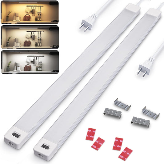 Norvo | Myplus 16&quot; LED Underskapslys, Dimbar, 450 Lumen, Håndbølge, Hvit, 1-Pack
