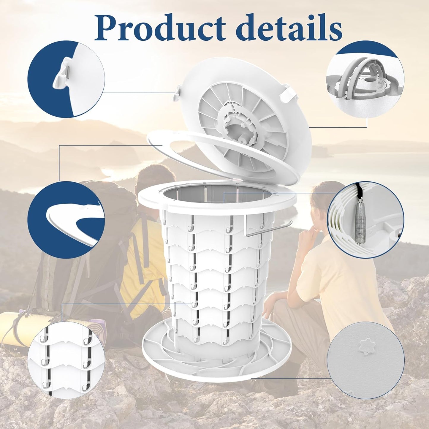 Frendorf | Bærbart toalett med justerbar høyde – CampMate