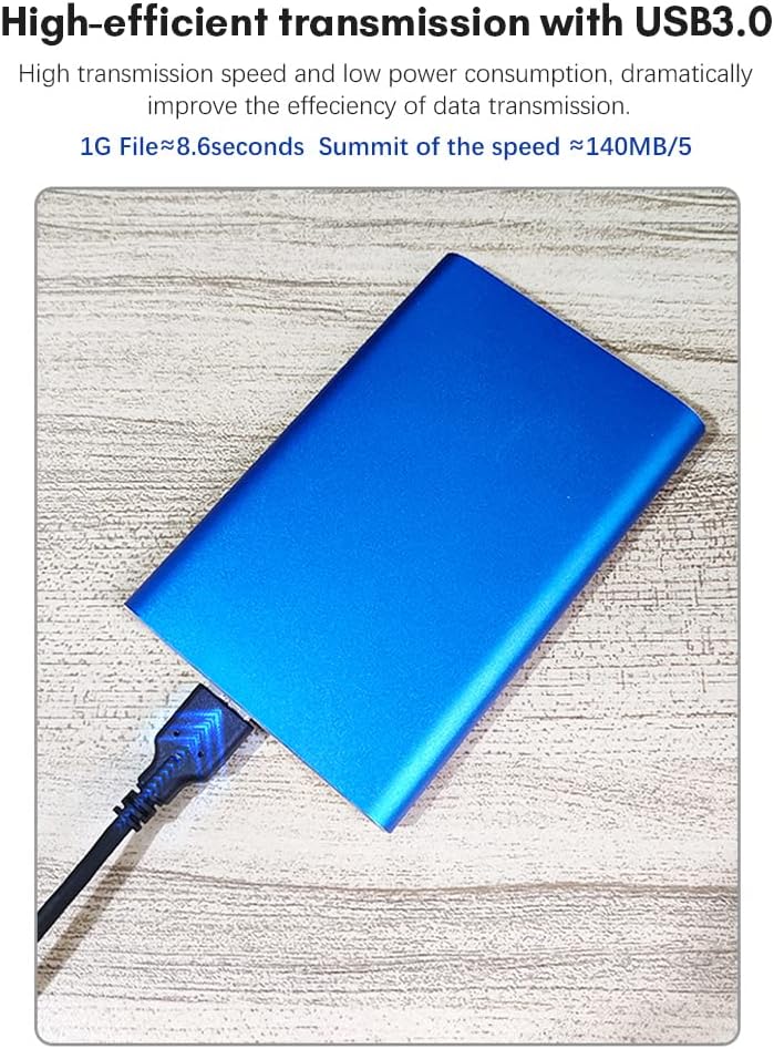 Norvo | Bærbar 1TB USB 3.0 Harddisk med metallhus og høyhastighetsoverføring – Dravero