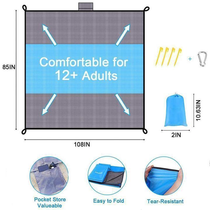Norvo | Sandresistent Lettvekt Strandteppe