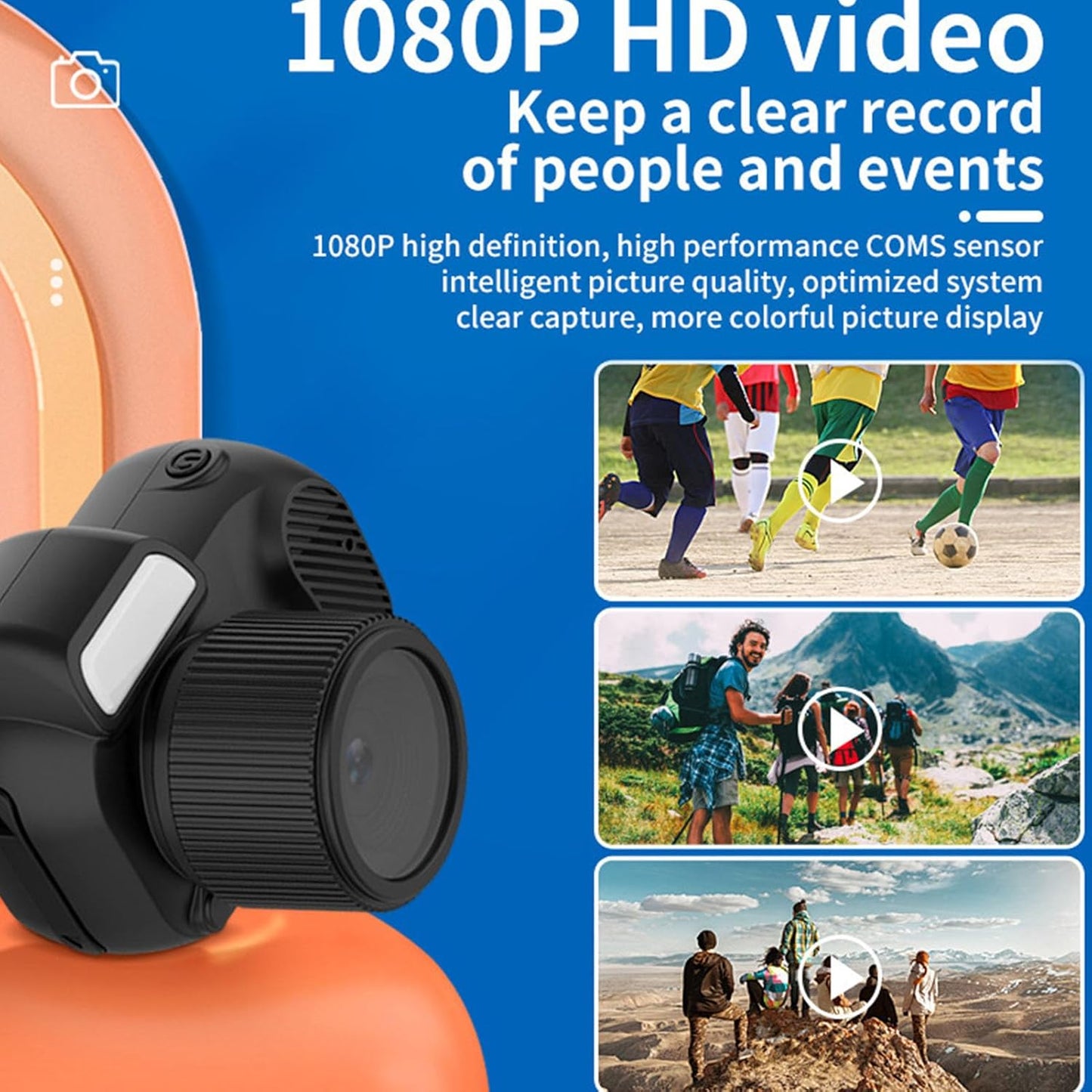 Norvo | Mini Digital Camera 1080P Fargeskjerm og 100-minutters batteri – Lurevo (1+1 GRATIS)