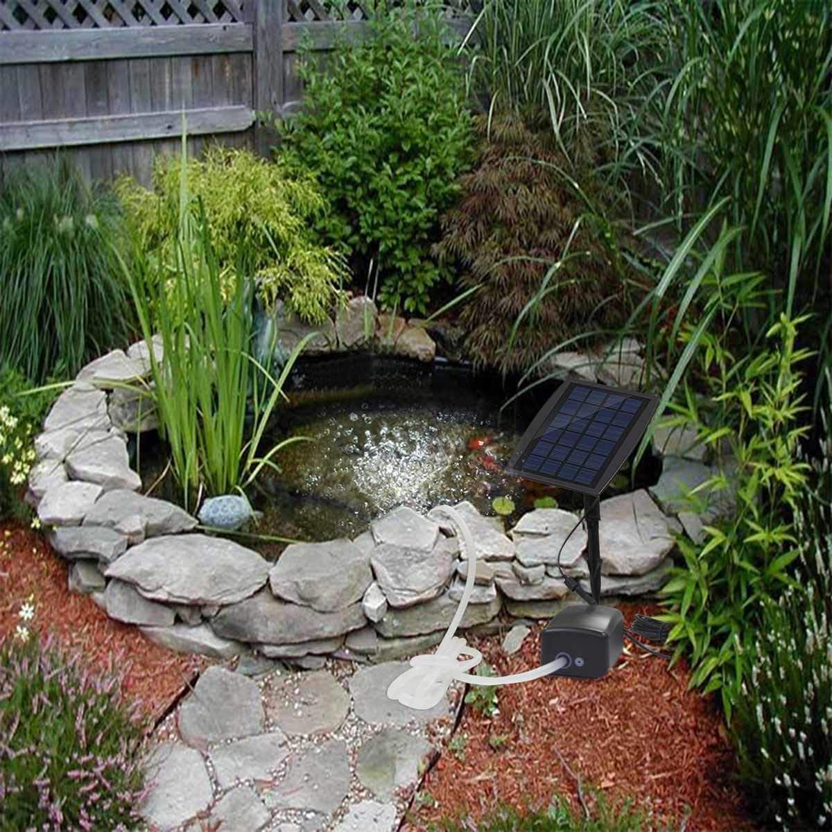 Frendorf | Solcelledrevet Luftpumpesett 2.5W med Slanger og Steiner