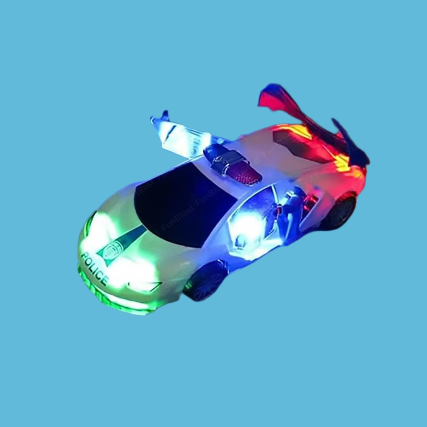 Norvo | SpeedPatrol | Spennende leke moro - Elektrisk politibil med 360° rotasjon, lys og lyd