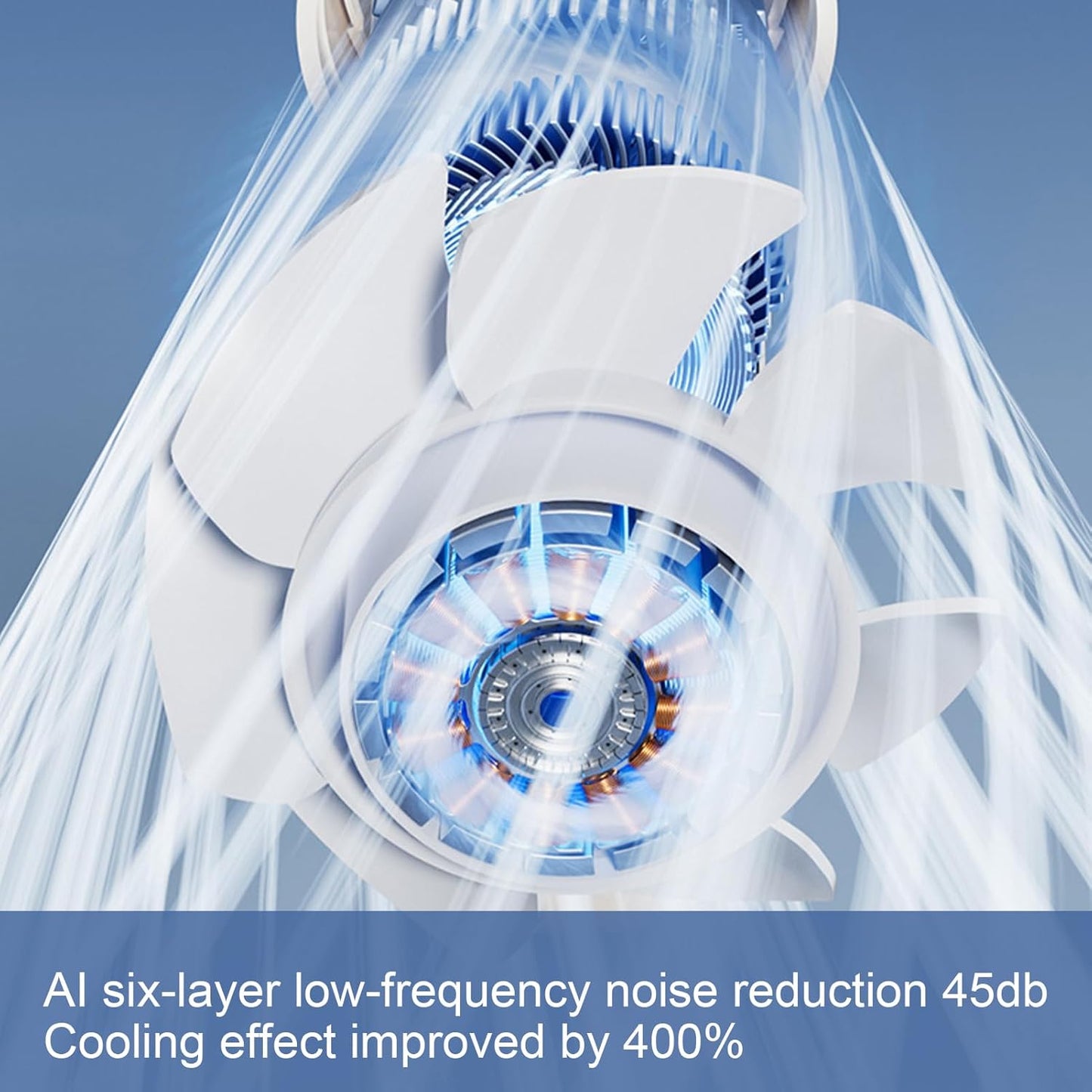 Frendorf | Bærbar sammenleggbar håndholdt vifte med LED-display 100 hastigheter