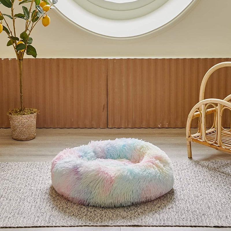 Norvo | Beef Rainbow Ekstra Plysj Beroligende Donut Hundesenger