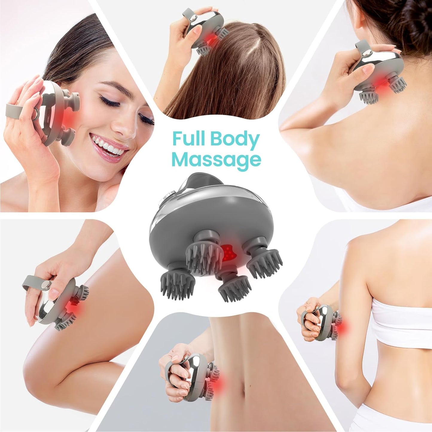 Norvo | Bærbar Elektrisk Hodebunnsmasser