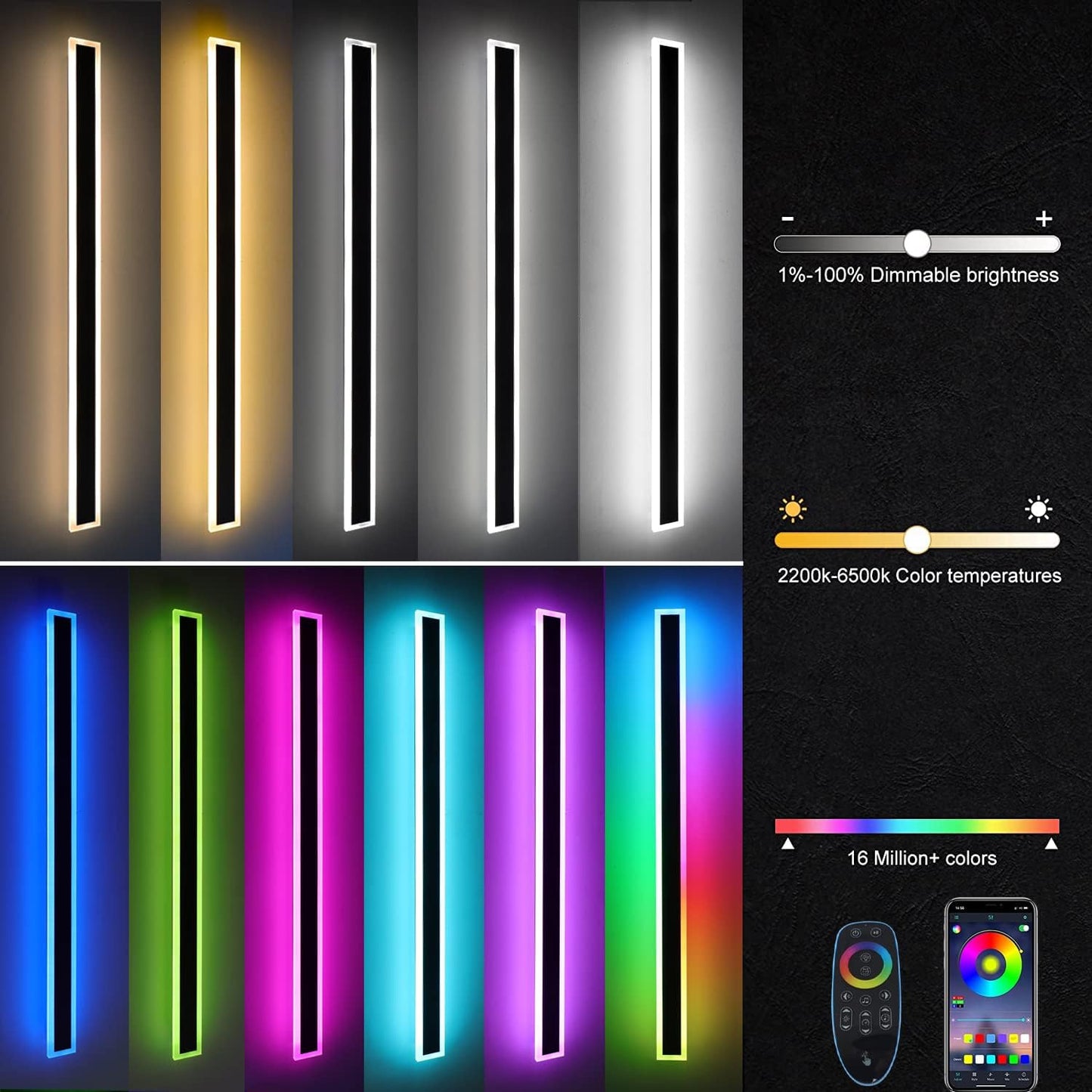 Norvo | Utendørs LED vegglampe Moderne dimbar stripe